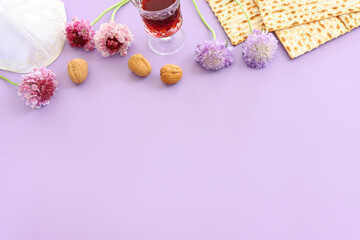 Pesah celebration concept (jewish Passover holiday) - 771684195