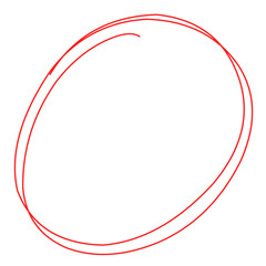 Hand Drawn Circle Colorful line