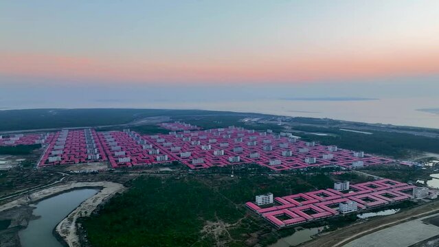 Vashanchar Island's Rohingya Settlement An Aerial footage