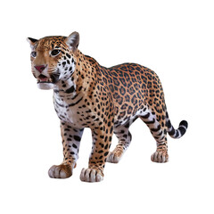 Jaguar leopard wildcat clipart isolated on transparent background