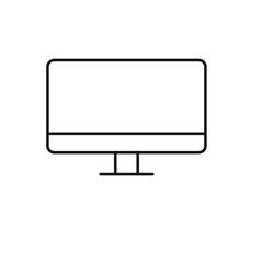 To work in an office line icon pack