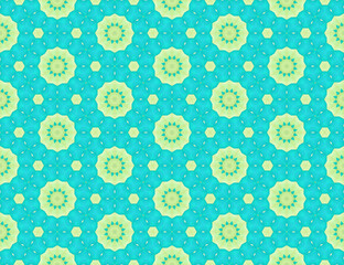 Colorful abstract modern geometric floral patterns 7