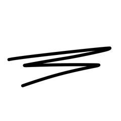 Hand Drawn Lines, Underlines, vector ilustration