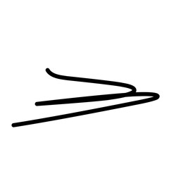 Hand Drawn Lines, Underlines, vector ilustration