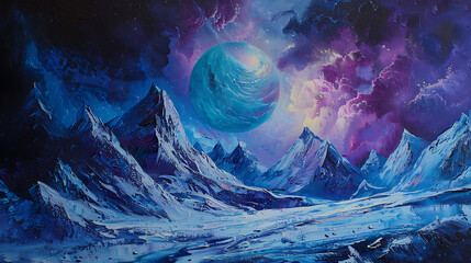 Mysterious space wallpaper for applies to graphic resources used for a variety of designs