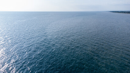 The boundary between clean and turbid water in the middle of the sea.
Patobong, South Sulawesi Indonesia.
March 30 2024