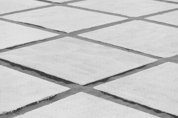 White Bright Stone Mosaic Floor Tile Sand Texture Background Diagonal Pattern Lines Stripes