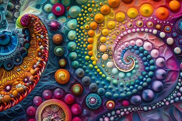 : A mesmerizing kaleidoscope of colors, shapes, and patterns