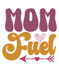 Mother's Day SVG Bundle, Mom Shirt svg, Mother's Day Gift, Mom Life, Gift for Mom, Mom Quotes Svg, Retro Mom Cut Files for Cricut,Silhouette