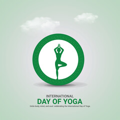 international yoga day, international yoga day creative ads design Jun 2, vector, art, illustration, 3d,