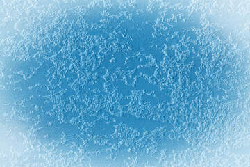 White vignette abstract design blue paint plaster wall texture background stucco rough