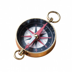 Classic compass isolated on transparent background