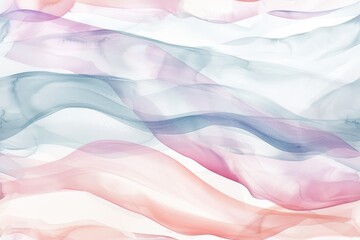 Seamless fluid stripes of soft pastel hues in a watercolor texture, perfect for a fresh and airy springtime event poster or a modern art gallery invitation.