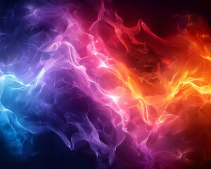 3D rendering abstract colorful fractal light background 