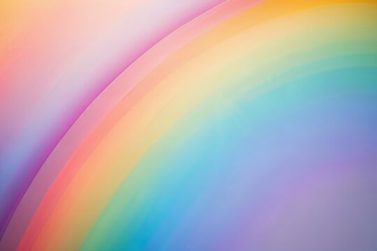 Rainbow pastel background with sunshine glare.