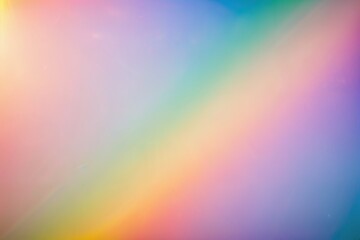 Obraz premium Rainbow pastel background with sunshine glare.
