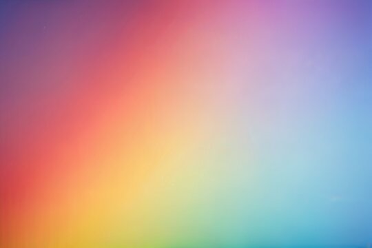 Rainbow pastel background with sunshine glare.