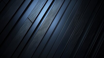 Parallel wooden planks texture in dark tones - Close-up view on a series of parallel, textured wooden planks with a dark, almost black appearance representing simplicity and elegance - obrazy, fototapety, plakaty