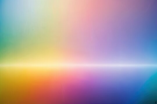 Rainbow pastel background with sunshine glare.