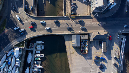 Traffic bridge, over the river Fal
