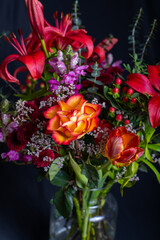 Close up of bouquet of flowers