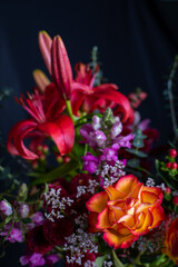 Close up of bouquet of flowers