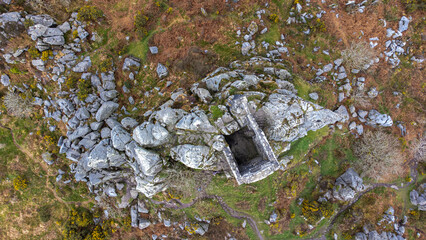 Birdseye Roche rock aerial shot