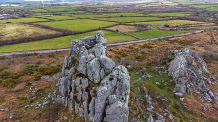 Roche rock aerial shot