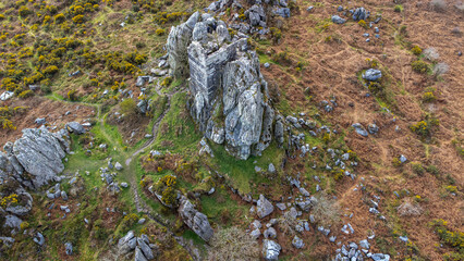 Roche rock aerial shot