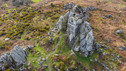 Roche rock aerial shot