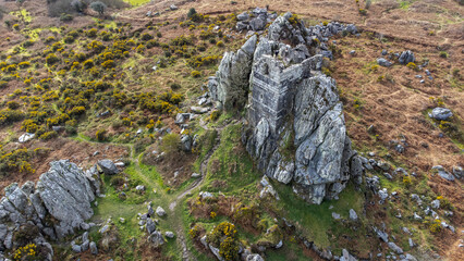 Roche rock aerial shot