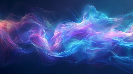 A closeup image capturing colorful smoke in shades of purple, violet, and magenta against a dark background, resembling a unique art piece in the atmosphere - obrazy, fototapety, plakaty