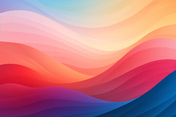 Rise and shine amidst the kaleidoscope of colors in the dynamic sunrise gradient. - obrazy, fototapety, plakaty