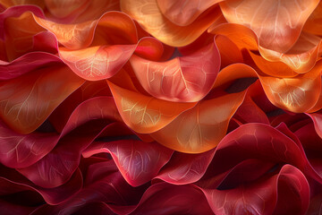 Ribbons of gold and crimson intertwine in a captivating display, evoking the spirit of autumn's fiery embrace32