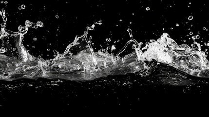  waves crash on dark shore