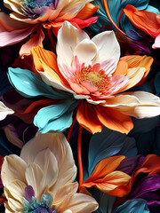 Elegant beautiful flowers background for delicate art