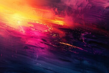 A computergenerated image of a vibrant orange glowing wave resembling water in the sky on a black background, creating an artistic atmosphere with hints of heat and gas