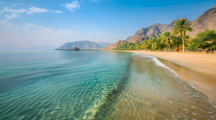 Khor Fakkan Beach - A Perfect Blend of Crystal Waters, Golden Sands and Lush Greens