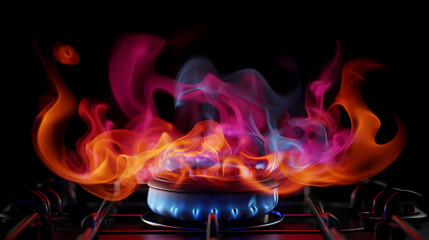 gas stove flame