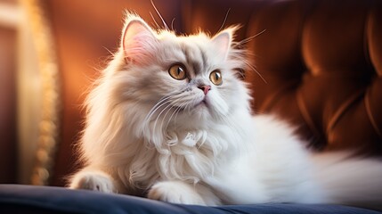 Fototapeta premium portrait of a cute persian cat (Suitable for background use)