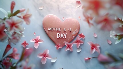 "MOTHER'S DAY" text lovingly placed on a clean white surface, celebrating the strength of maternal bonds.