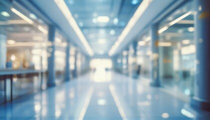 Futuristic Ambiance: Abstract Defocused Blurred Technology Space Background