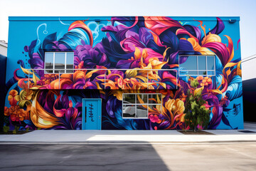 Experience the transformative power of art with a vibrant street art mural as your guide.