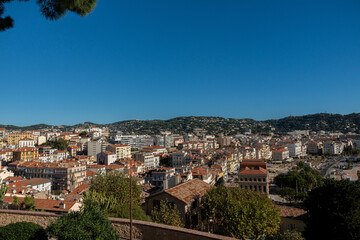 Fototapeta na wymiar View of the old town in Cannes