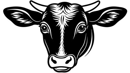 Cow Head Vector High-Quality Illustrations for Your Design Needs