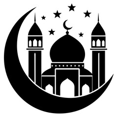silhouette of taj mahal