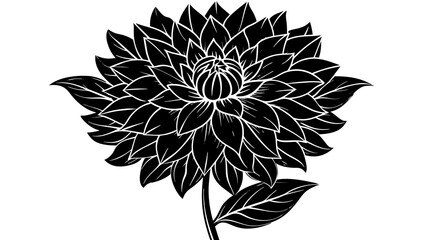Dazzling Dahlia Vector Graphics Elevate Your Designs with Stunning Floral Art
