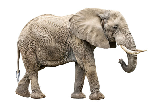 Elephant on transparent or white background