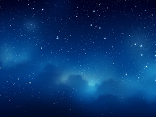 Obraz premium Lost in the depths of starry heavens blue. AI Generation.