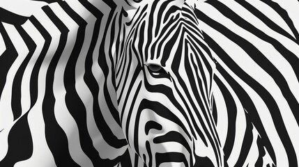 Fototapeta na wymiar Abstract Zebra Stripe Pattern Close-Up